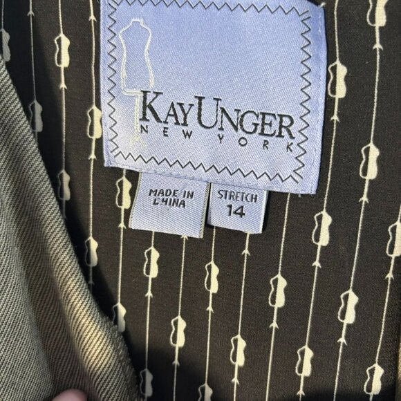 Kay Unger New York Stretch Midi Dress With Cowl Neck & Elbow-Length Sleeve - Picture 3 of 11